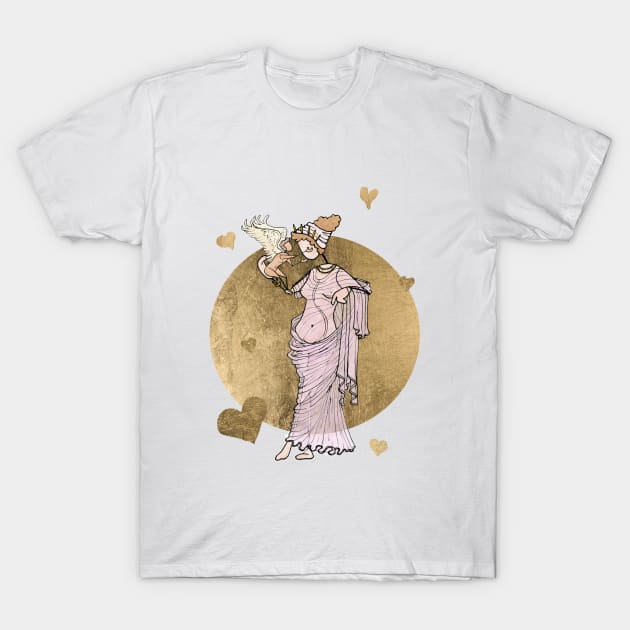 Aphrodite and Eros T-Shirt by GreekMythComix